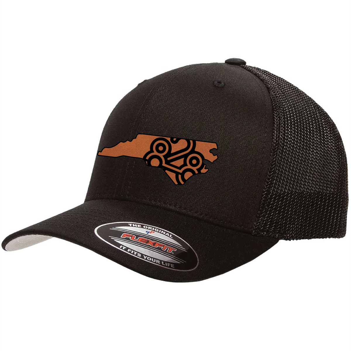 828 Mens Hat - NC State Patch Flexfit